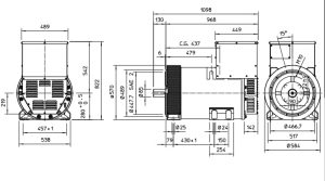 ژنراتور مکالته مدل ECO 38-2LN4