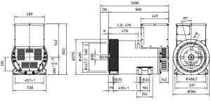 ژنراتور مکالته مدل ECO 38-3LN4