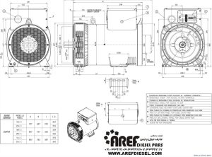 ژنراتور مکالته 135 کاوآ مدل ECP34-2M4C